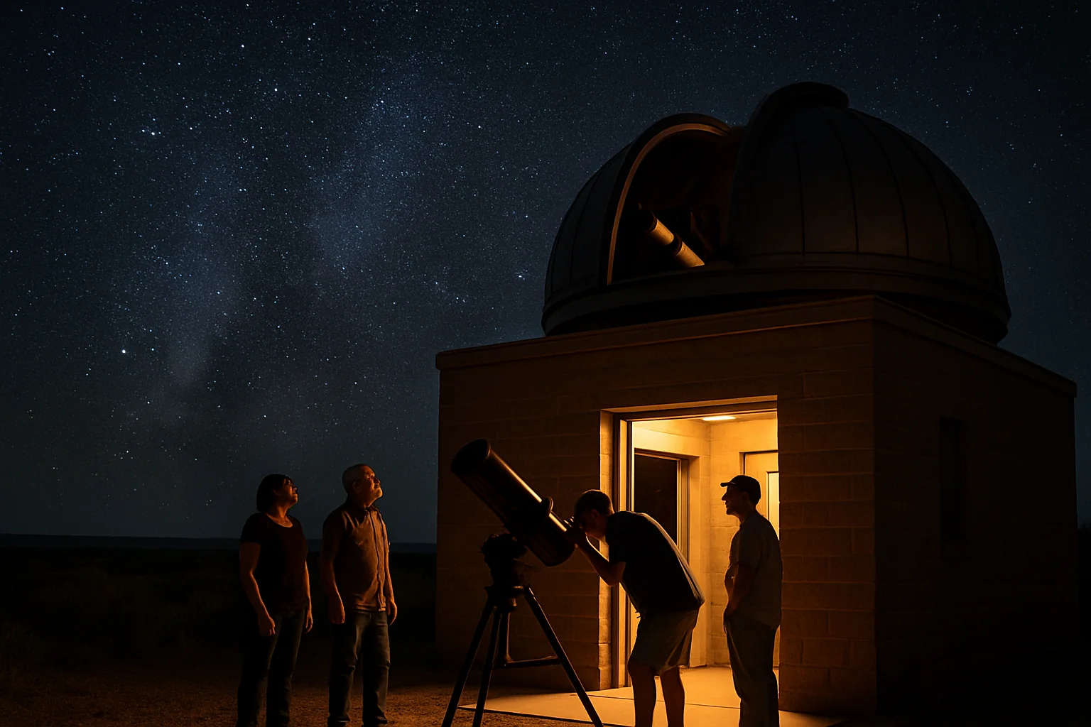 AI-generated illustration of Homolovi Observatory Star Party