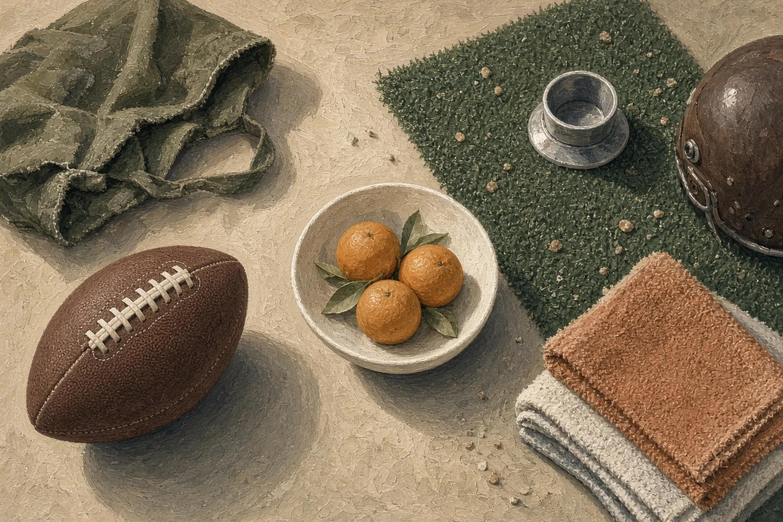 AI-generated illustration for Saguaro vs Desert Mountain — Varsity Football; not a photograph of this event or location