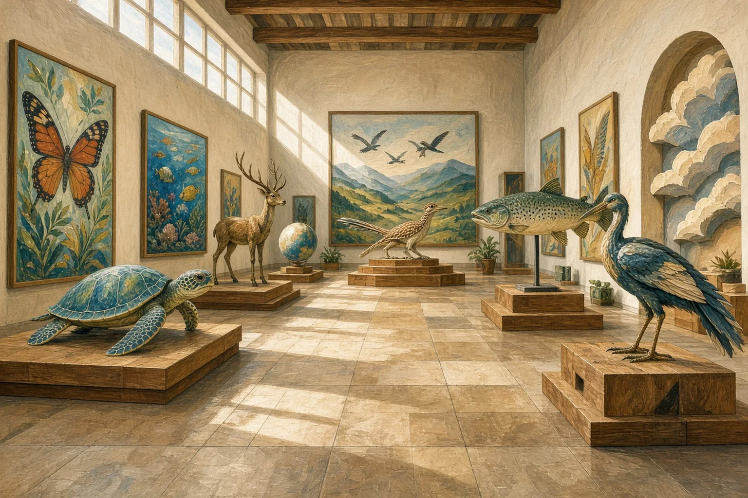 AI-generated illustration for Animals That Move; not a photograph of this event or location