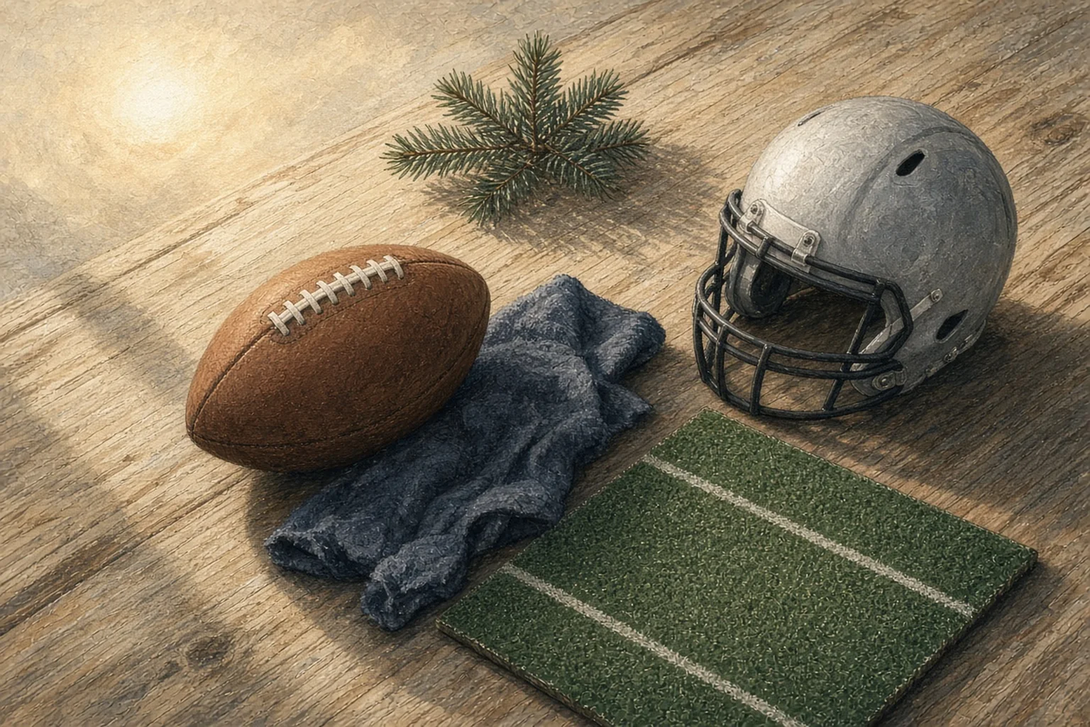 AI-generated illustration for Sunrise Mountain vs AZ College Prep — Varsity Football; not a photograph of this event or location
