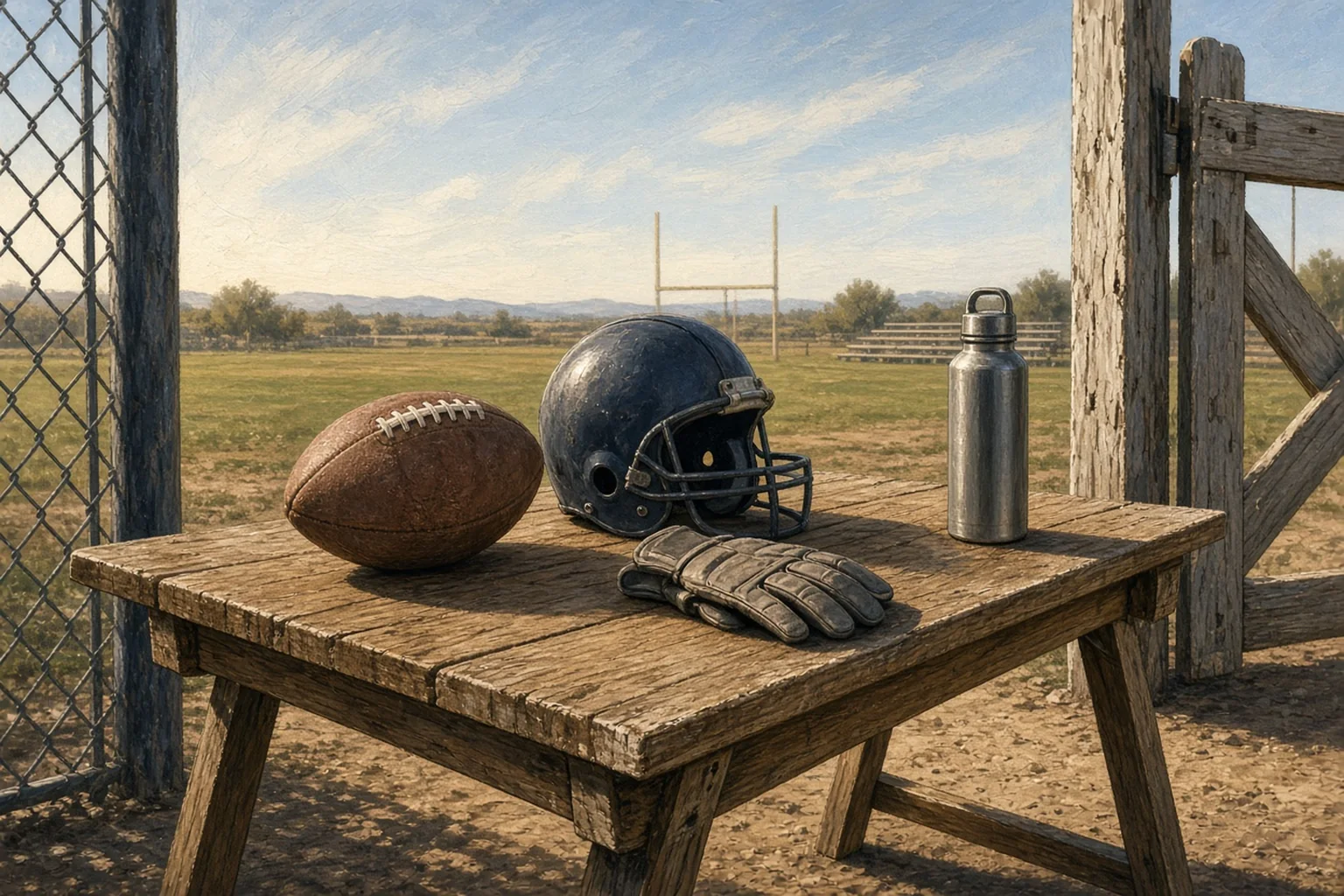 AI-generated illustration for Westwood vs Bishop Mora Salesian (CA) (Los Angeles CA) — Varsity Football; not a photograph of this event or location