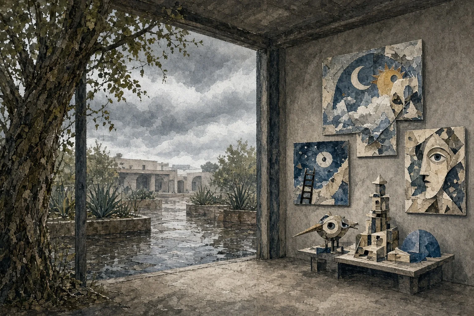 AI-generated illustration for Surrealism Collages; not a photograph of this event or location
