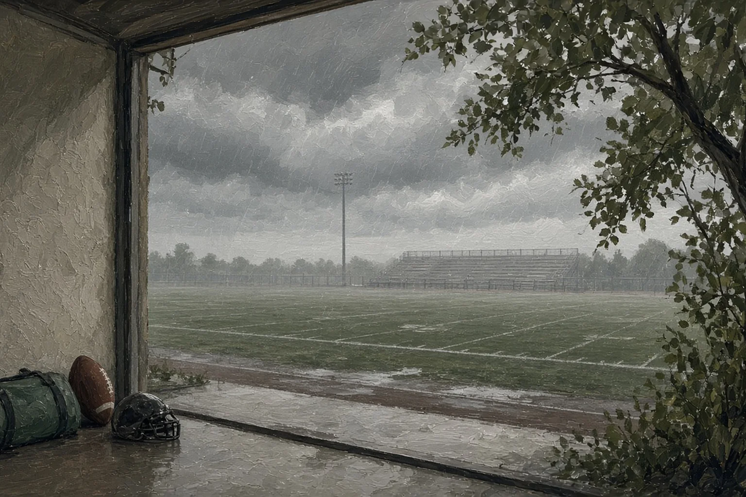 AI-generated illustration for Sierra Linda vs Washington — Varsity Football; not a photograph of this event or location