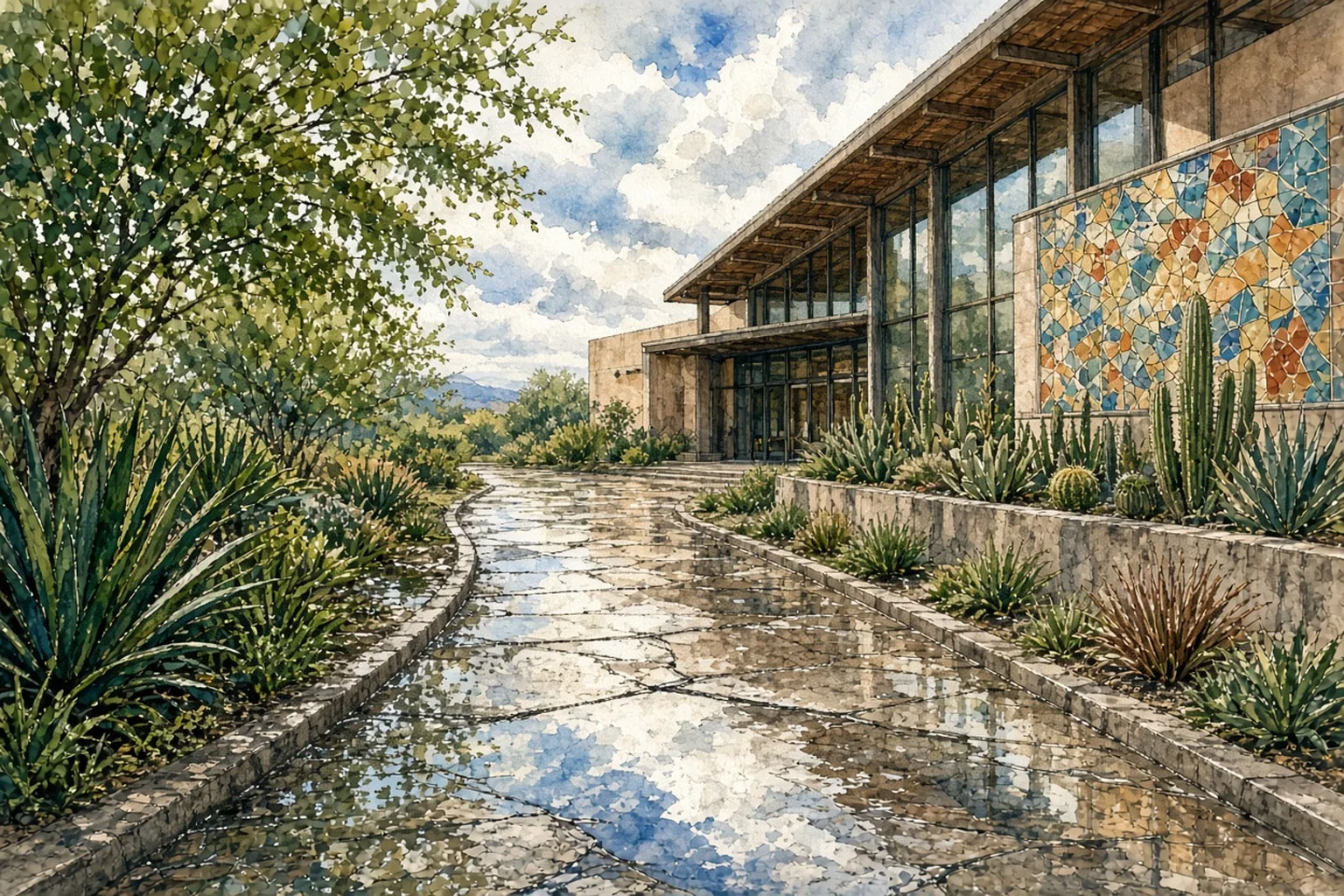 AI-generated illustration for My America Tiles; not a photograph of this event or location