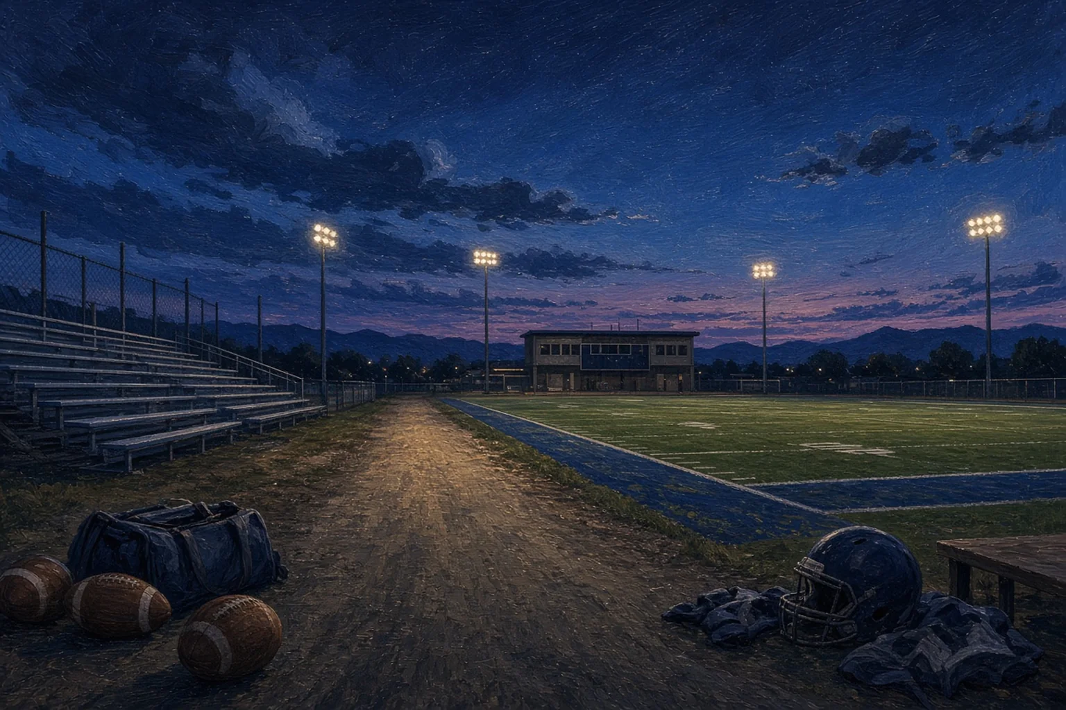 AI-generated illustration for Deer Valley vs Arcadia — Varsity Football; not a photograph of this event or location