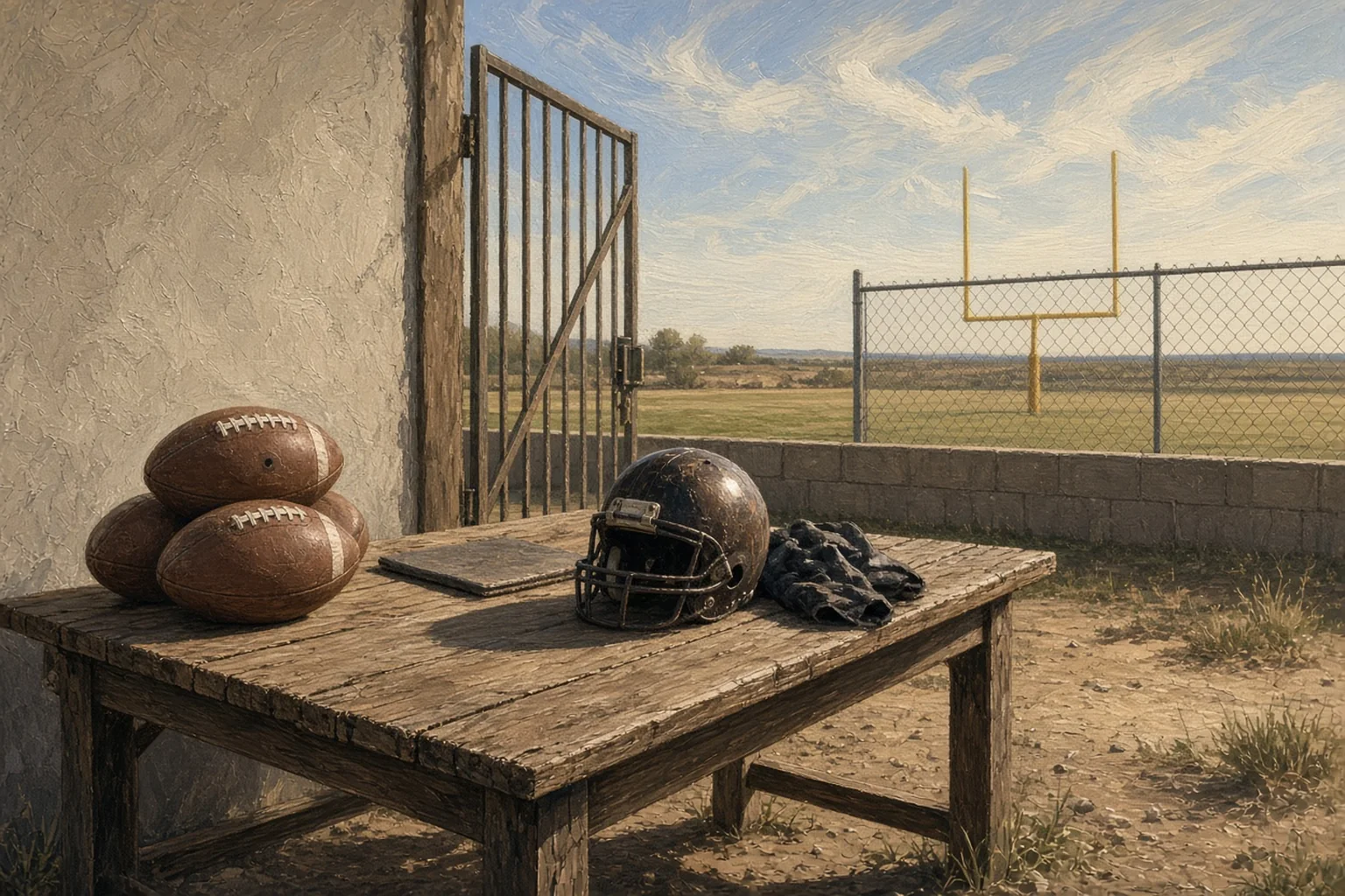 AI-generated illustration for Cibola vs Holtville (CA) (Holtville CA) — Varsity Football; not a photograph of this event or location