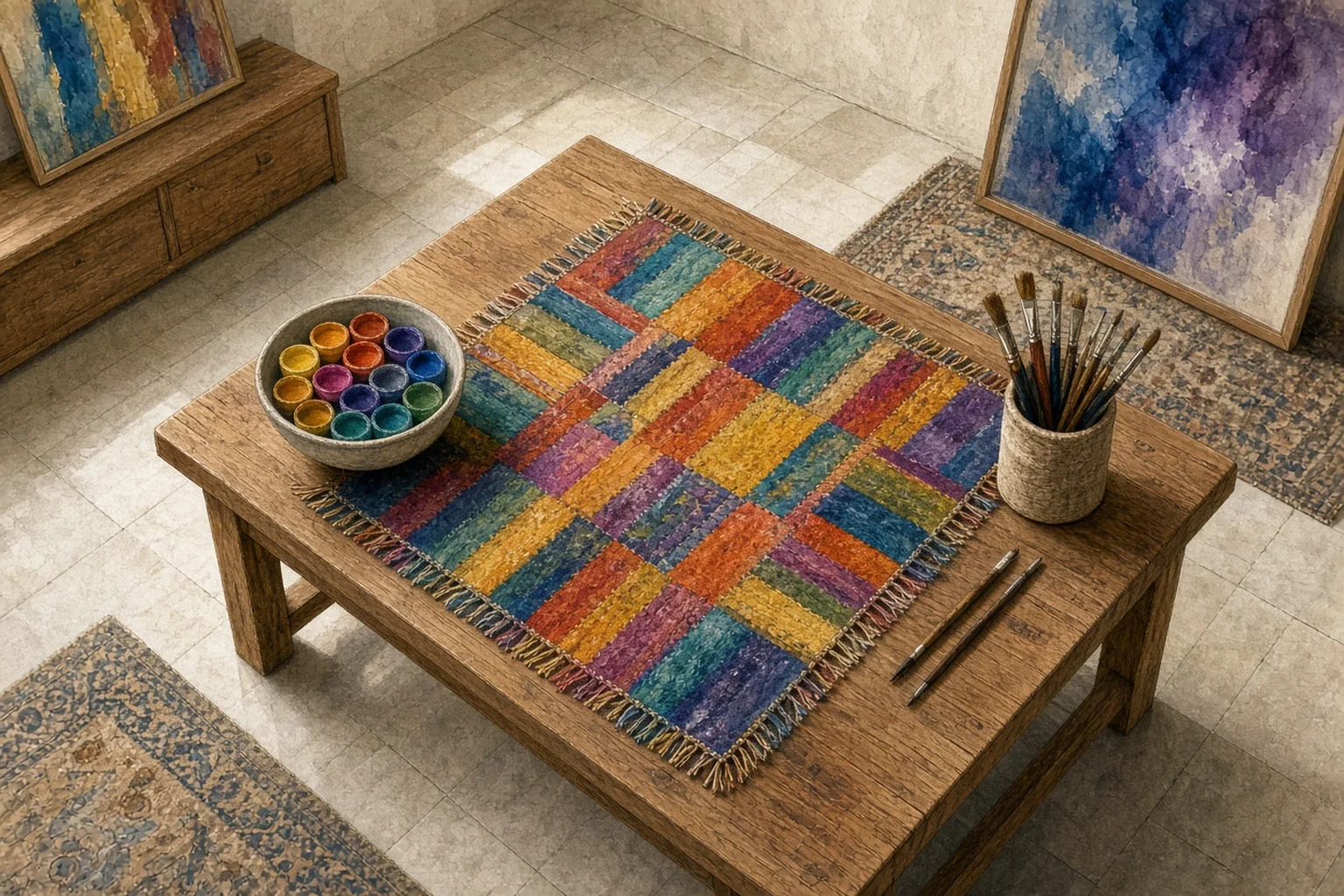 AI-generated illustration for Joseph and the Amazing Technicolor Dreamcoat; not a photograph of this event or location