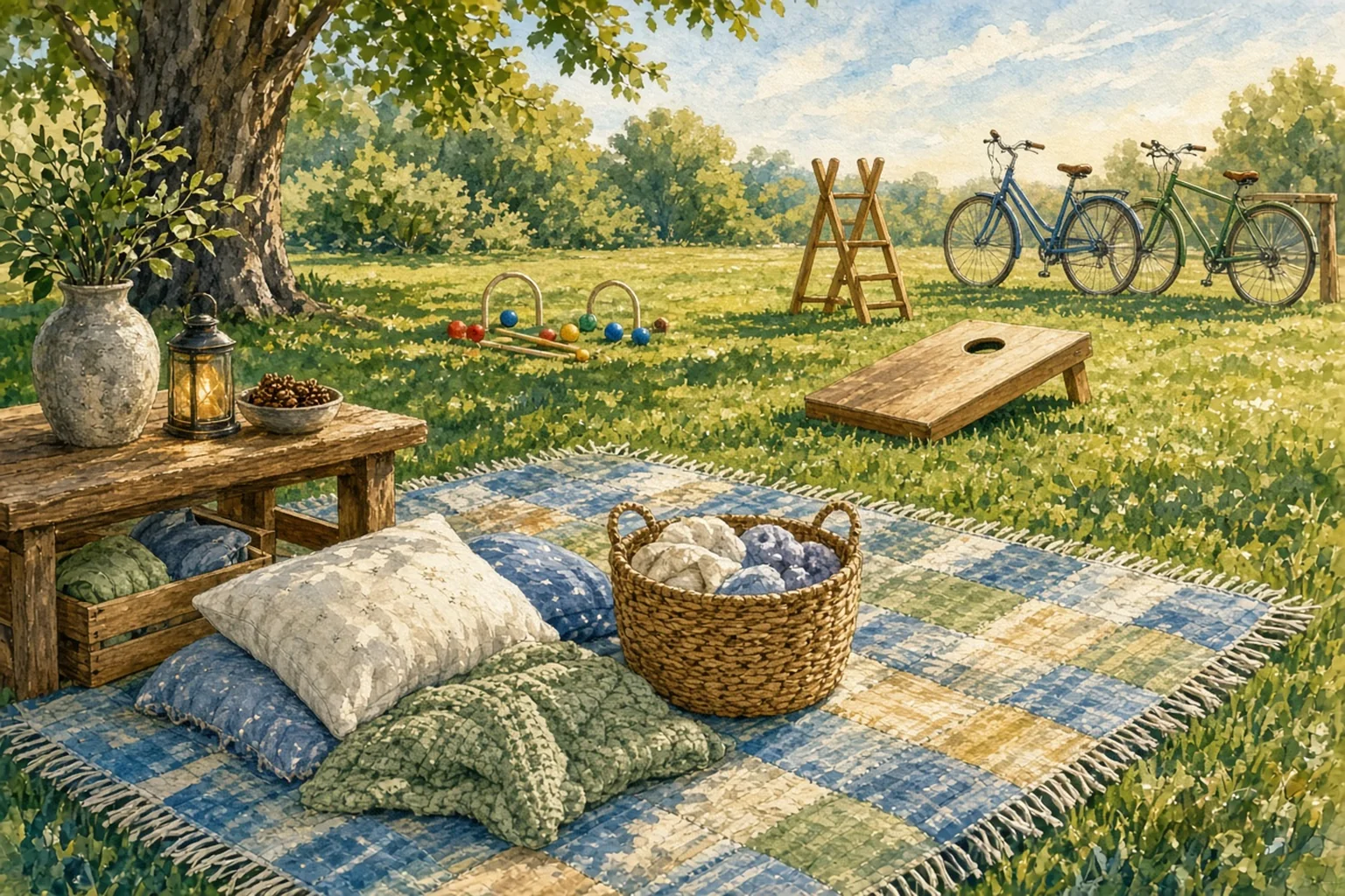 AI-generated illustration for Family Storytime: Pajama Party!; not a photograph of this event or location