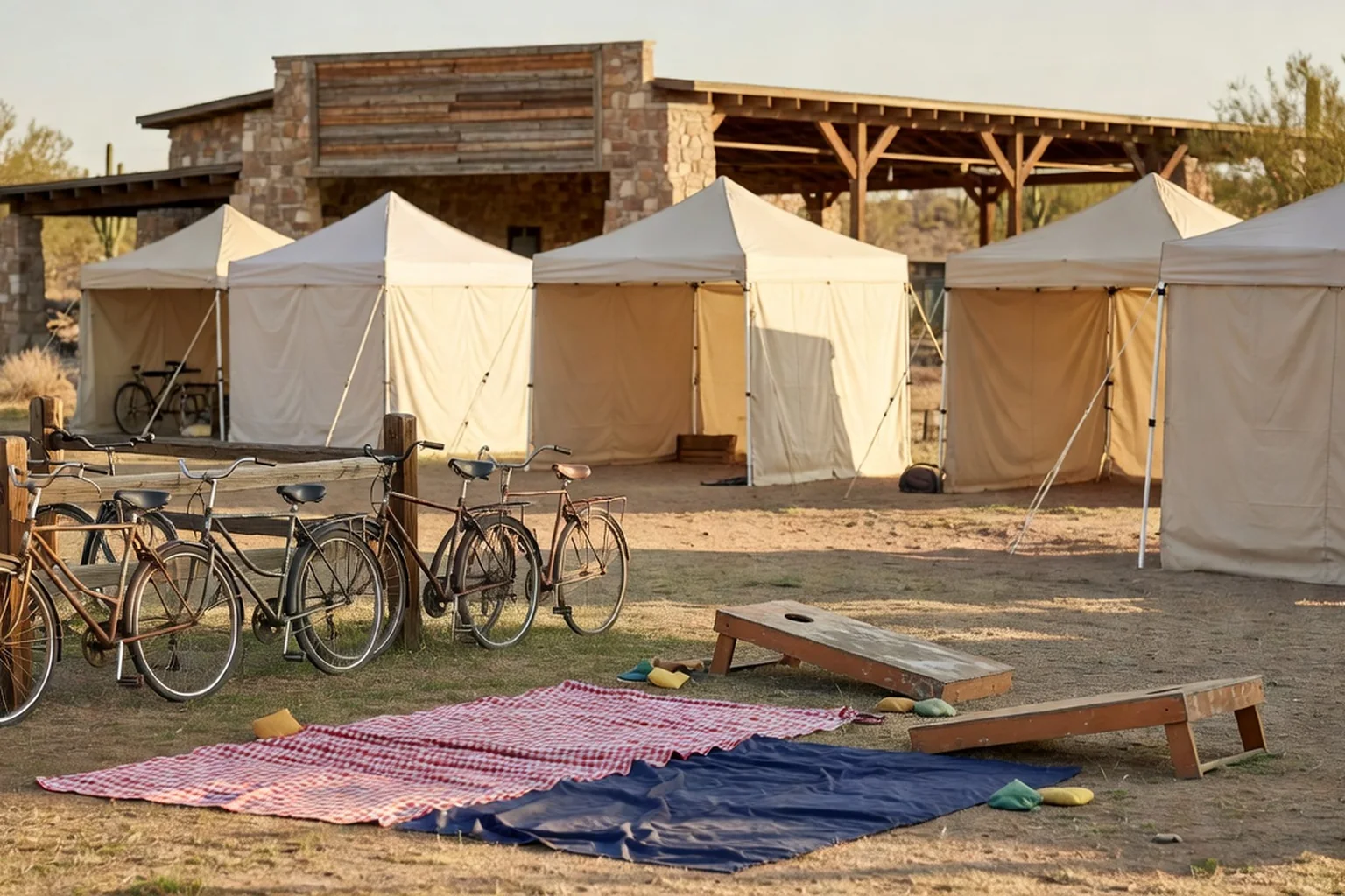 AI-generated image of the setting for Kingman Farmers Market at Thunder-Rode
