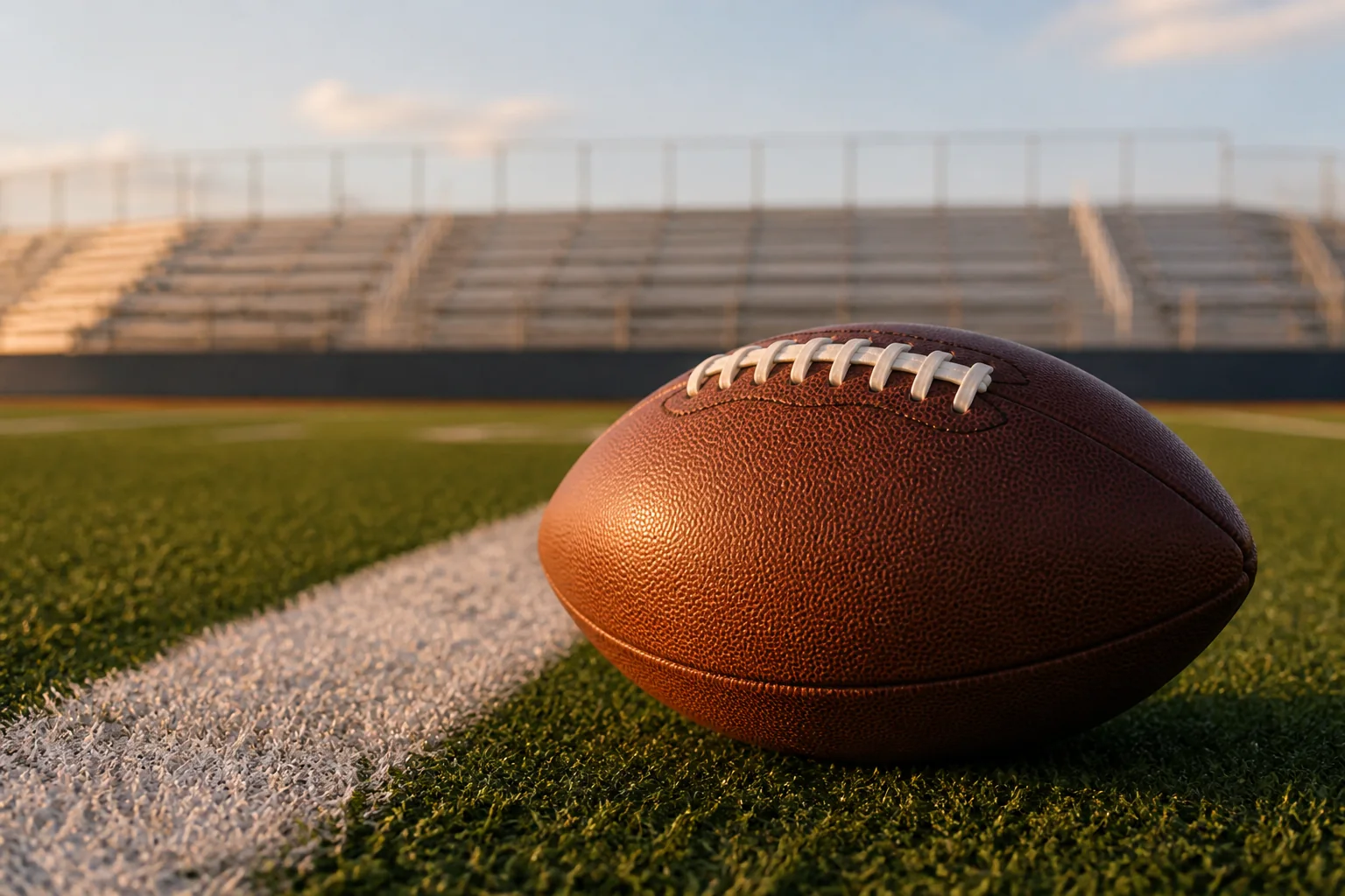 AI-generated illustration for ALA - QC vs Centennial — Varsity Football; not a photograph of this event or location