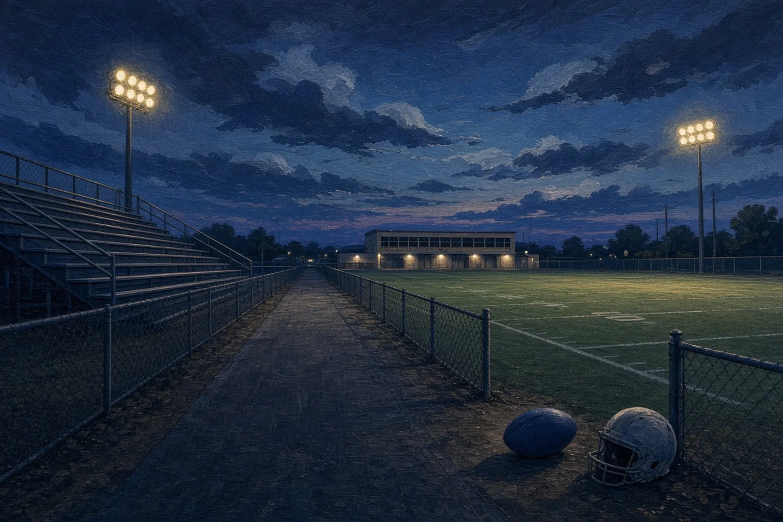 AI-generated illustration for Tolleson Union vs Betty H. Fairfax — Varsity Football; not a photograph of this event or location