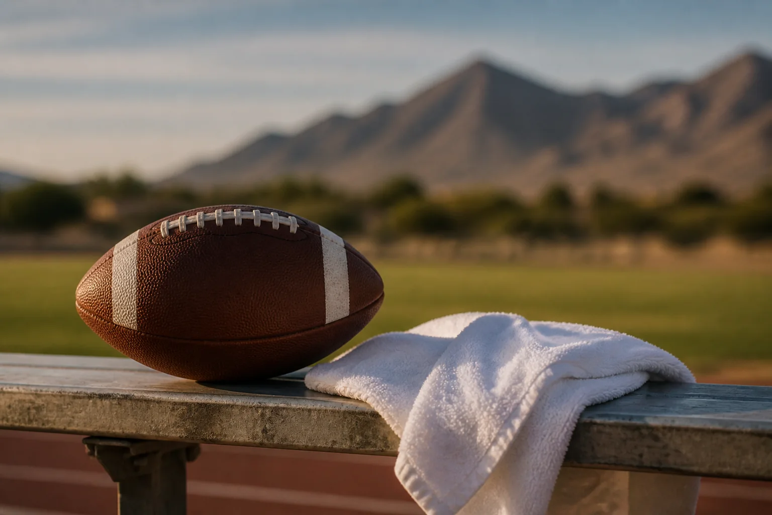 AI-generated illustration for Marana vs Salpointe Catholic — Varsity Football; not a photograph of this event or location