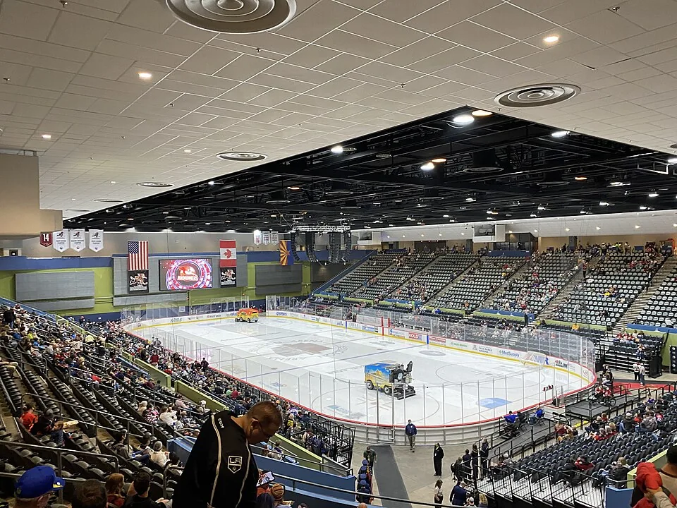 Tucson Arena interior at the Tucson Convention Center