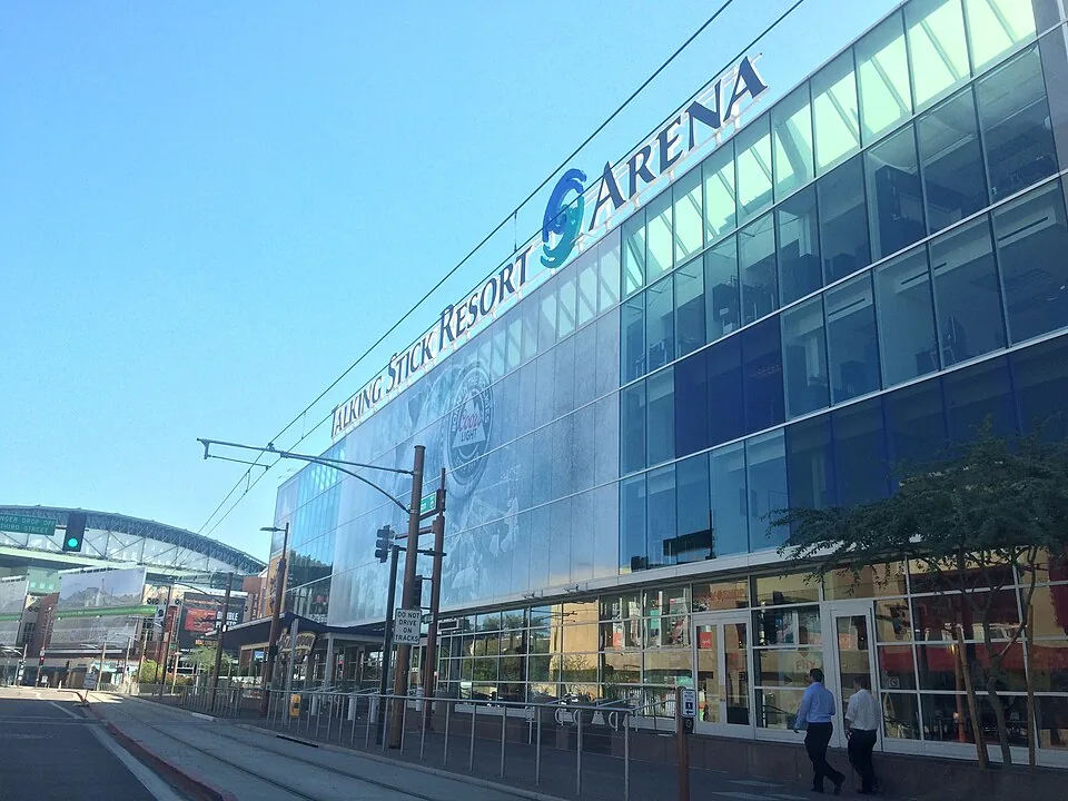 Downtown Phoenix arena where the Phoenix Suns play home games