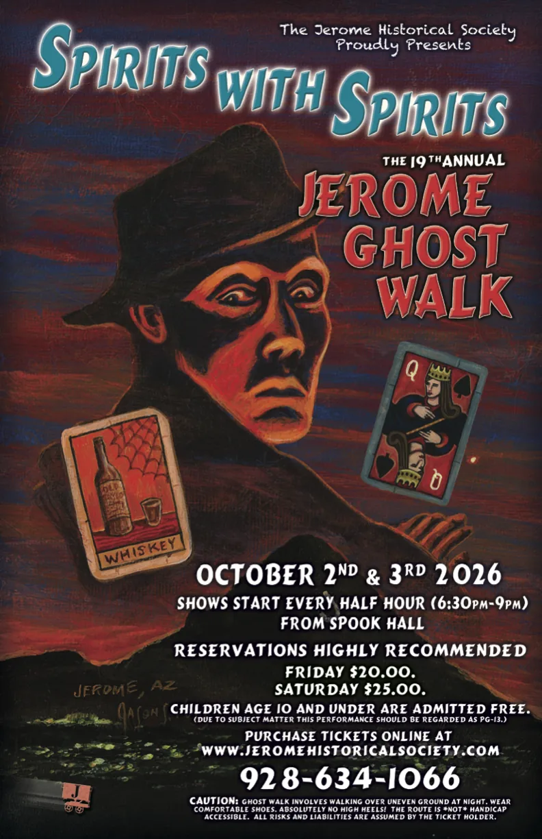Jerome Historical Society 2026 Ghost Walk poster