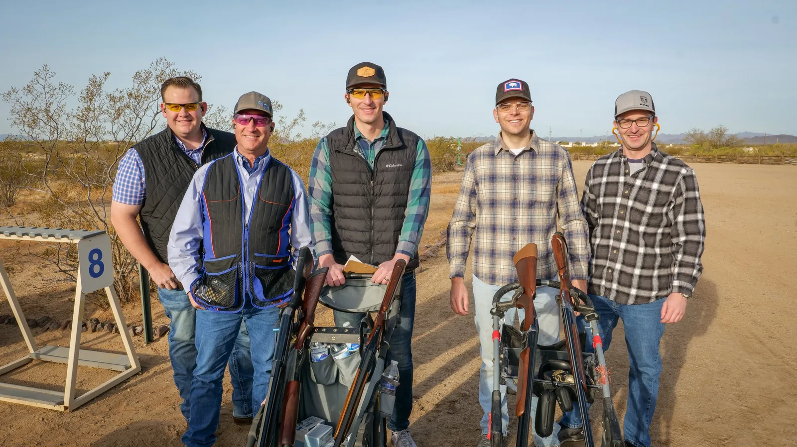 Shooters on the course at the Conservation Cup hosted by Arizona Wildlife for Tomorrow