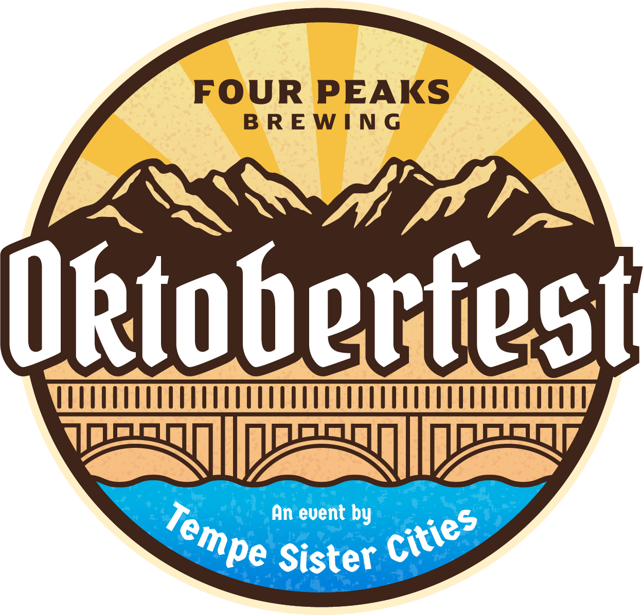 Four Peaks Brewing Oktoberfest logo, an event by Tempe Sister Cities